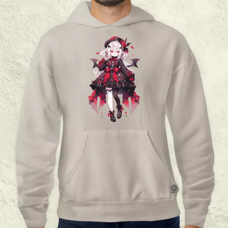 Chibi vámpír lány v2 férfi pulóver