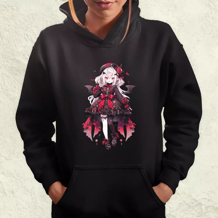Chibi vámpír lány v2 női pulóver