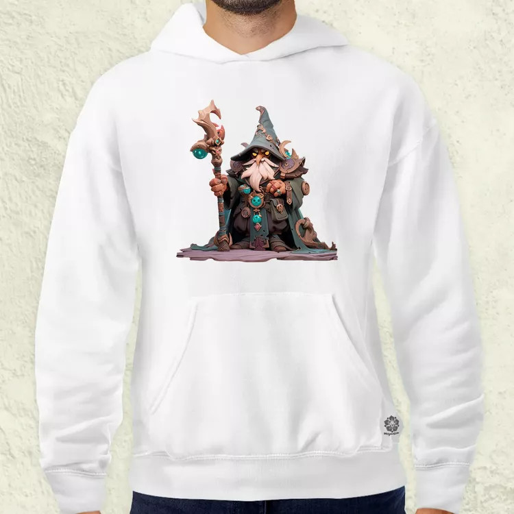 Chibi varázsló v1 férfi pulóver