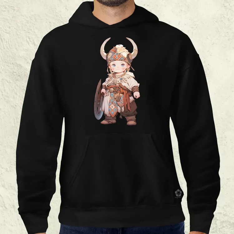 Chibi viking srác v1 férfi pulóver