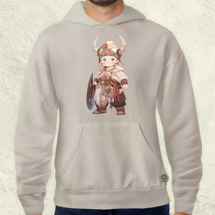 Chibi viking srác v1 férfi pulóver