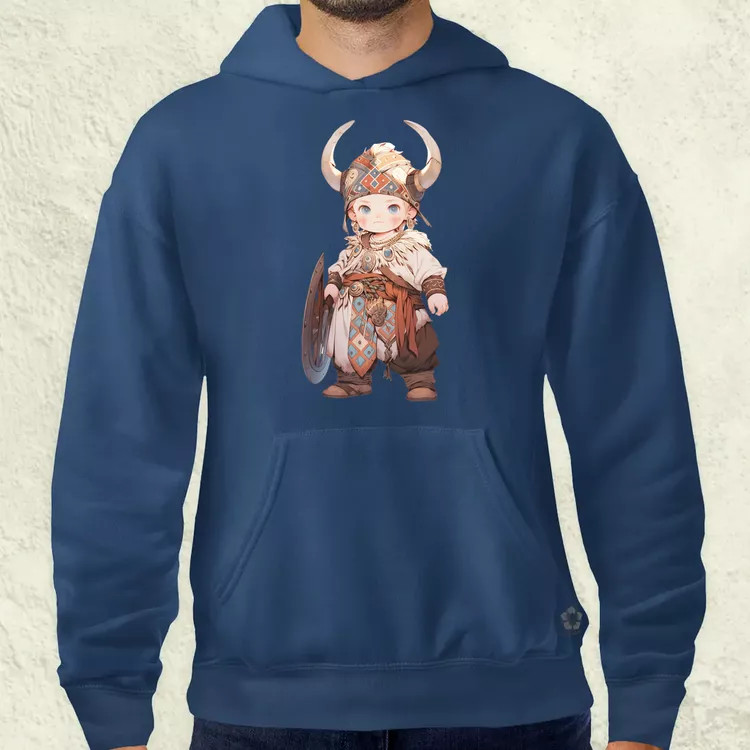 Chibi viking srác v1 férfi pulóver
