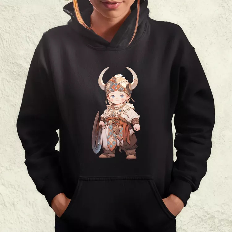 Chibi viking srác v1 női pulóver