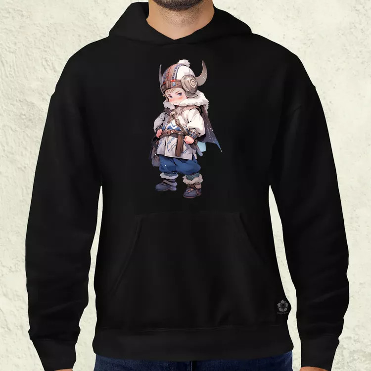 Chibi viking srác v2 férfi pulóver