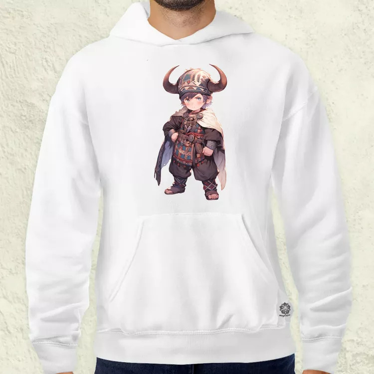 Chibi viking srác v4 férfi pulóver