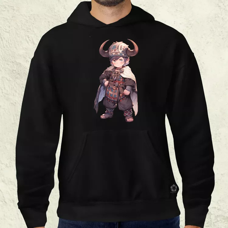 Chibi viking srác v4 férfi pulóver