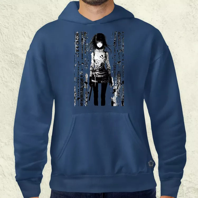 Cyberpunk manga lány v6 férfi pulóver