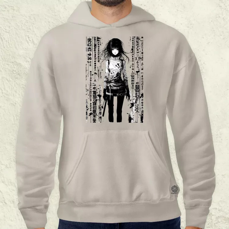 Cyberpunk manga lány v6 férfi pulóver