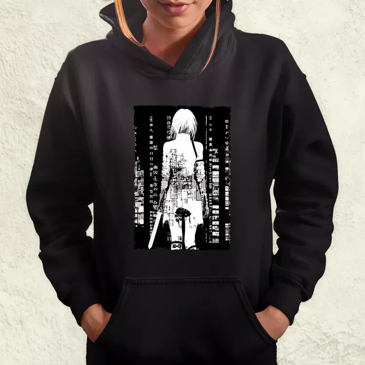 Cyberpunk manga lány v7 női pulóver