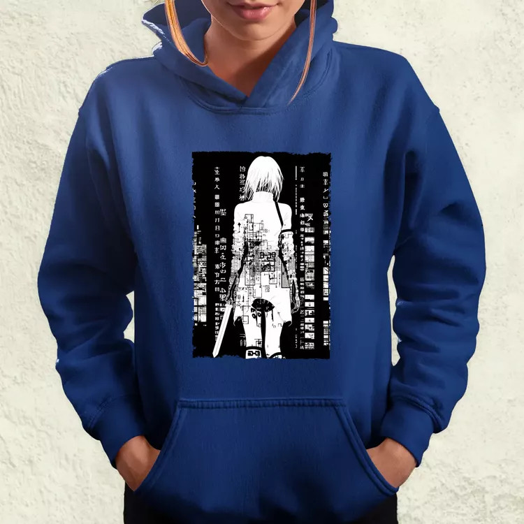 Cyberpunk manga lány v7 női pulóver