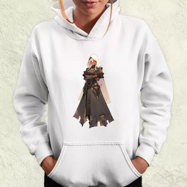 Dieselpunk anime apáca v5 női pulóver