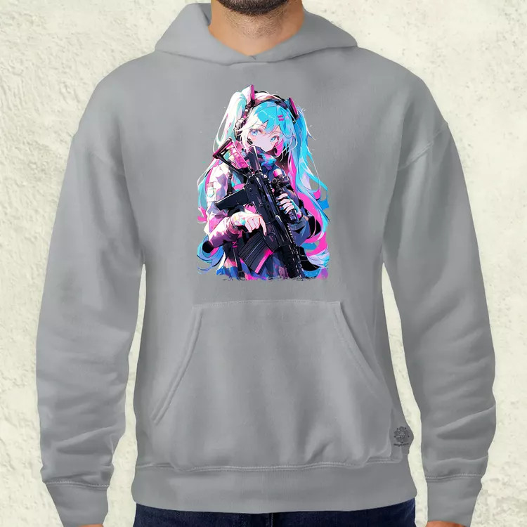 Hatsune Miku fanart v1 férfi pulóver