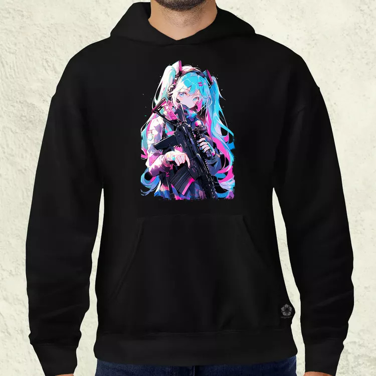 Hatsune Miku fanart v1 férfi pulóver