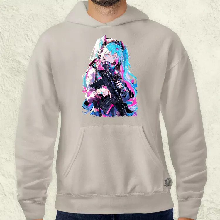 Hatsune Miku fanart v1 férfi pulóver