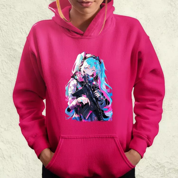 Hatsune Miku fanart v1 női pulóver