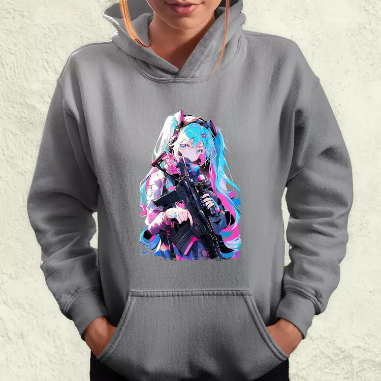 Hatsune Miku fanart v1 női pulóver