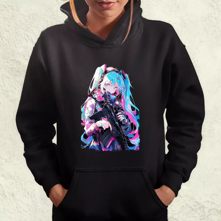 Hatsune Miku fanart v1 női pulóver