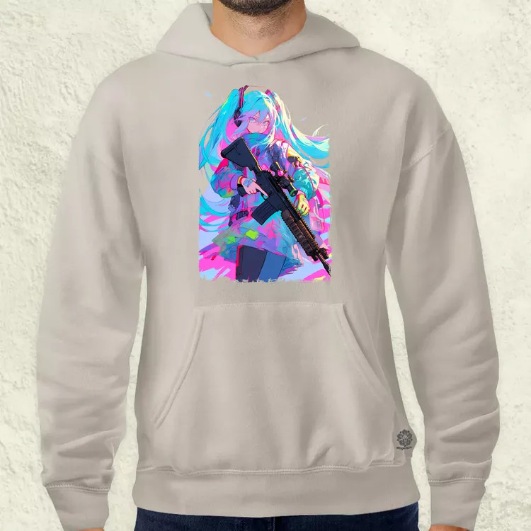 Hatsune Miku fanart v2 férfi pulóver