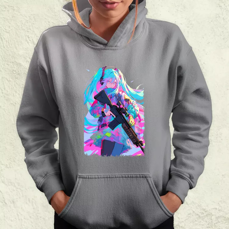 Hatsune Miku fanart v2 női pulóver