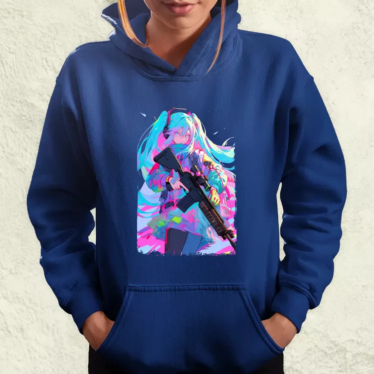 Hatsune Miku fanart v2 női pulóver