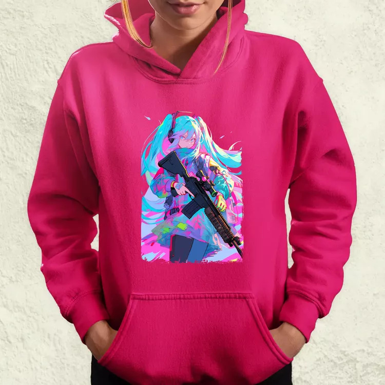 Hatsune Miku fanart v2 női pulóver