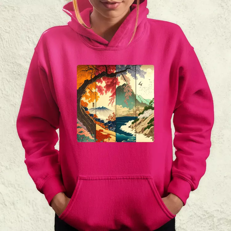 Japán évszakok v2 női pulóver