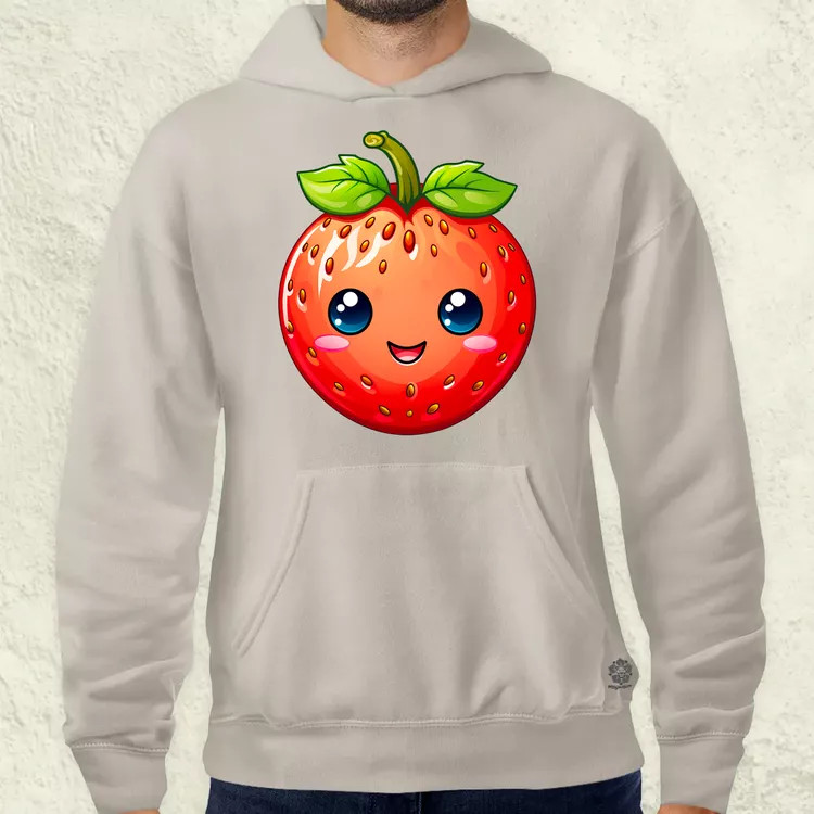 Kawaii eper férfi pulóver