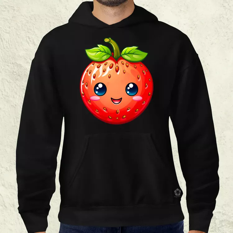 Kawaii eper férfi pulóver