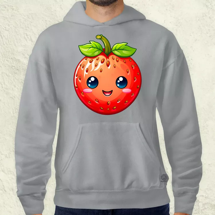 Kawaii eper férfi pulóver