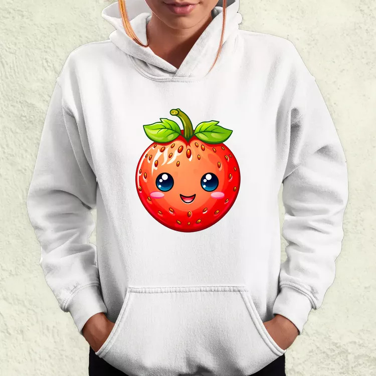 Kawaii eper női pulóver