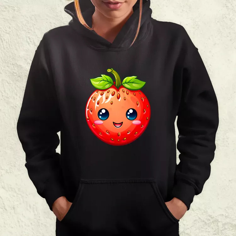 Kawaii eper női pulóver