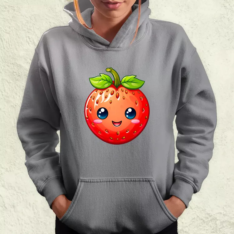 Kawaii eper női pulóver