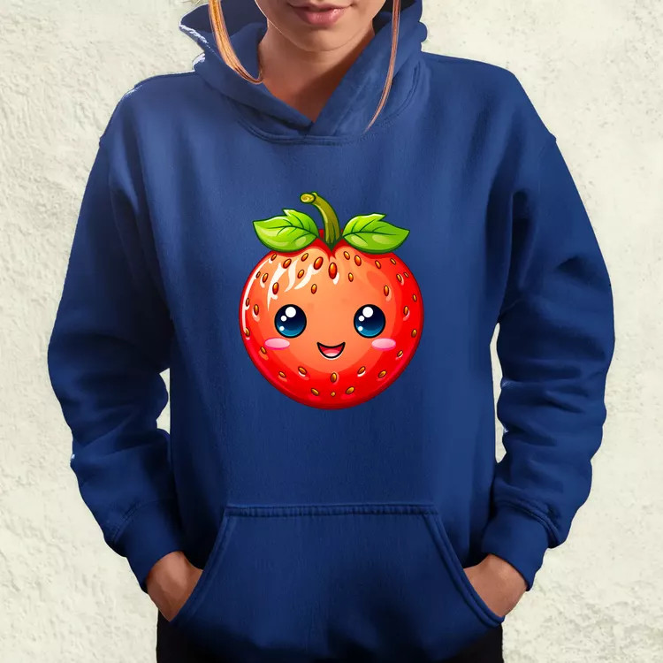 Kawaii eper női pulóver
