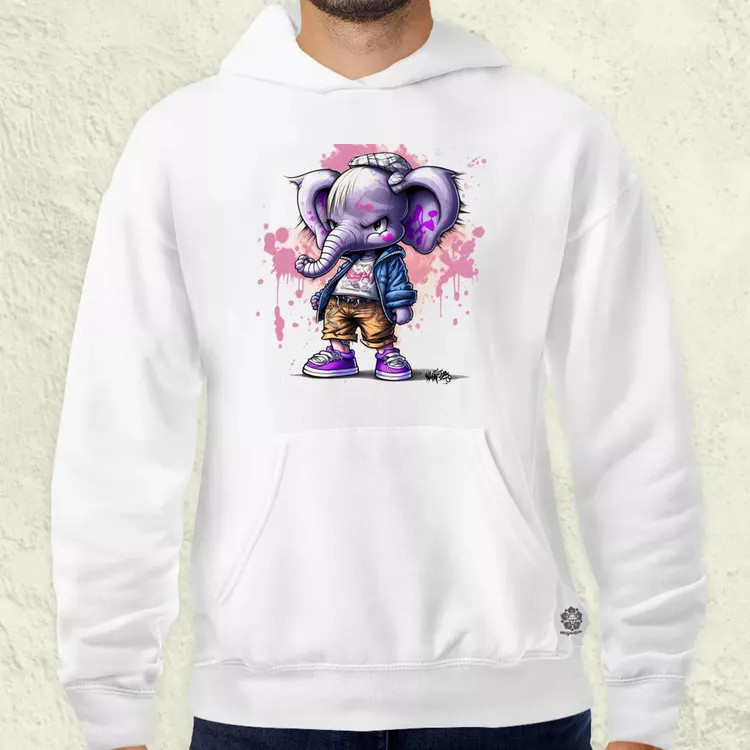 Morcos lila elefánt lány férfi pulóver