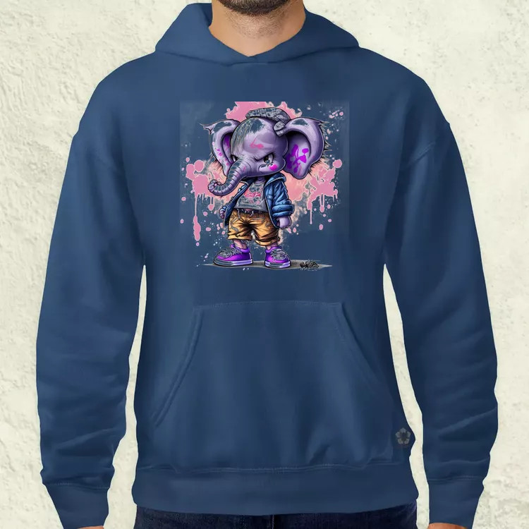 Morcos lila elefánt lány férfi pulóver