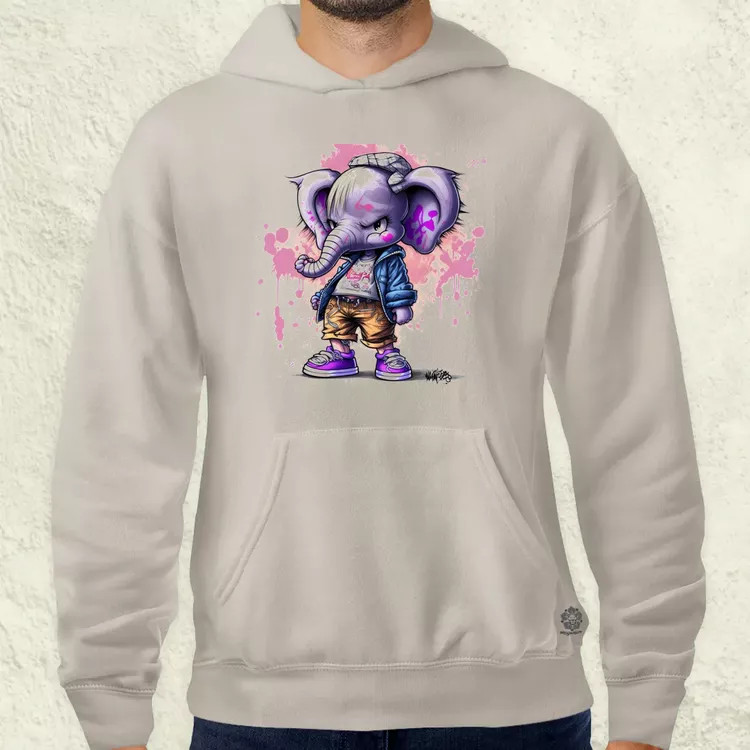 Morcos lila elefánt lány férfi pulóver