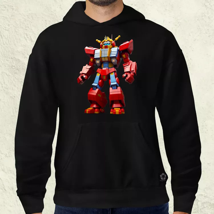 Piros mecha férfi pulóver
