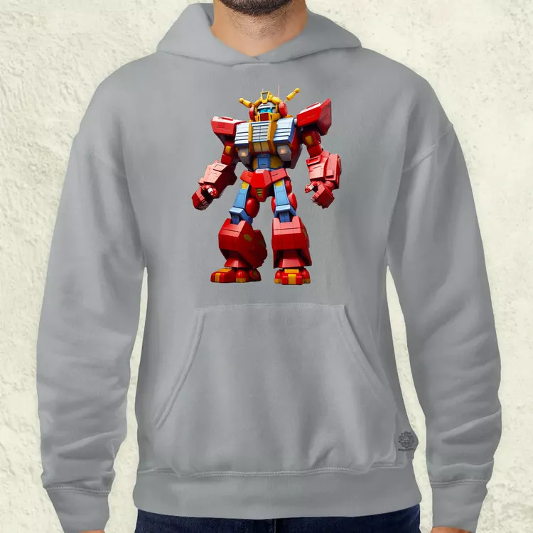 Piros mecha férfi pulóver