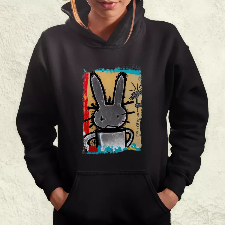 Basquiat digitális művészet v3 női pulóver