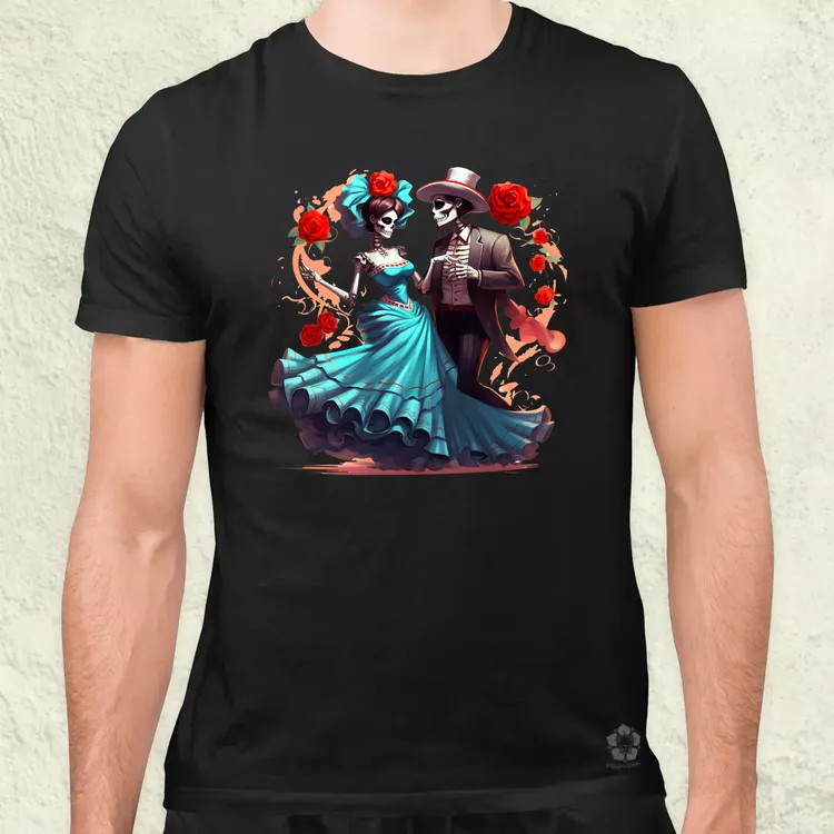 Día de los Muertos v1 férfi póló
