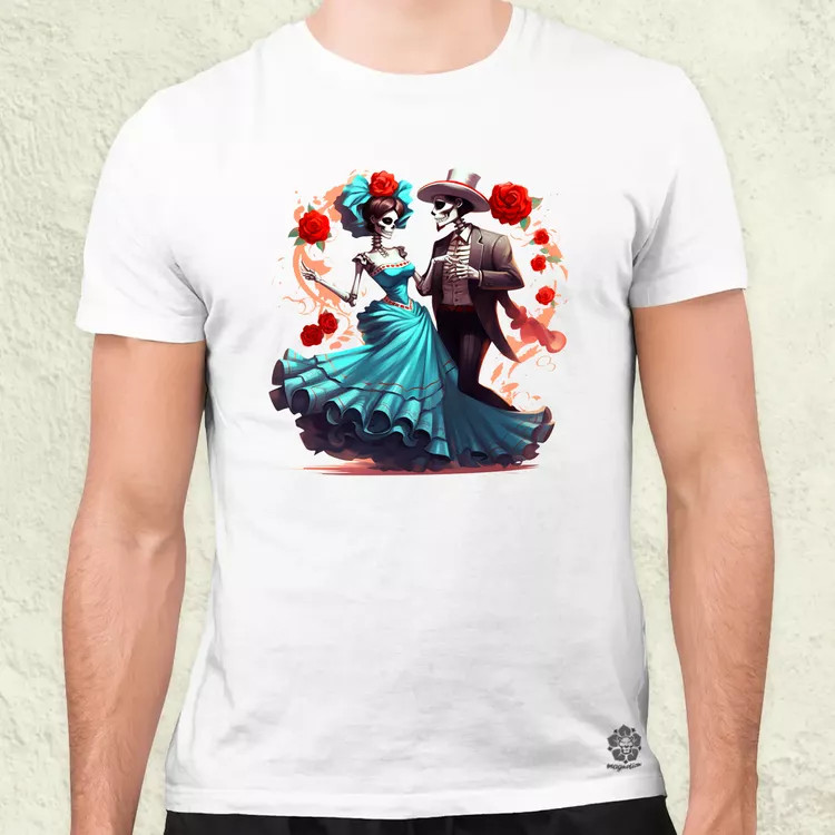 Día de los Muertos v1 férfi póló