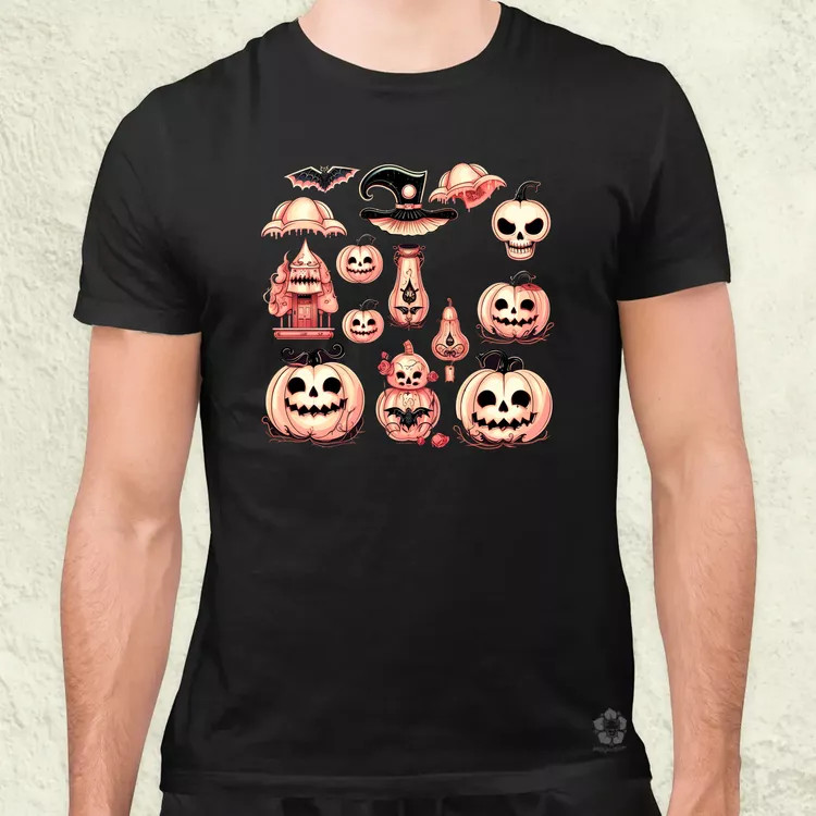 Halloween matricák v1 férfi póló