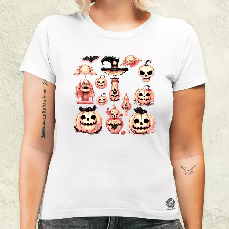 Halloween matricák v1 női póló