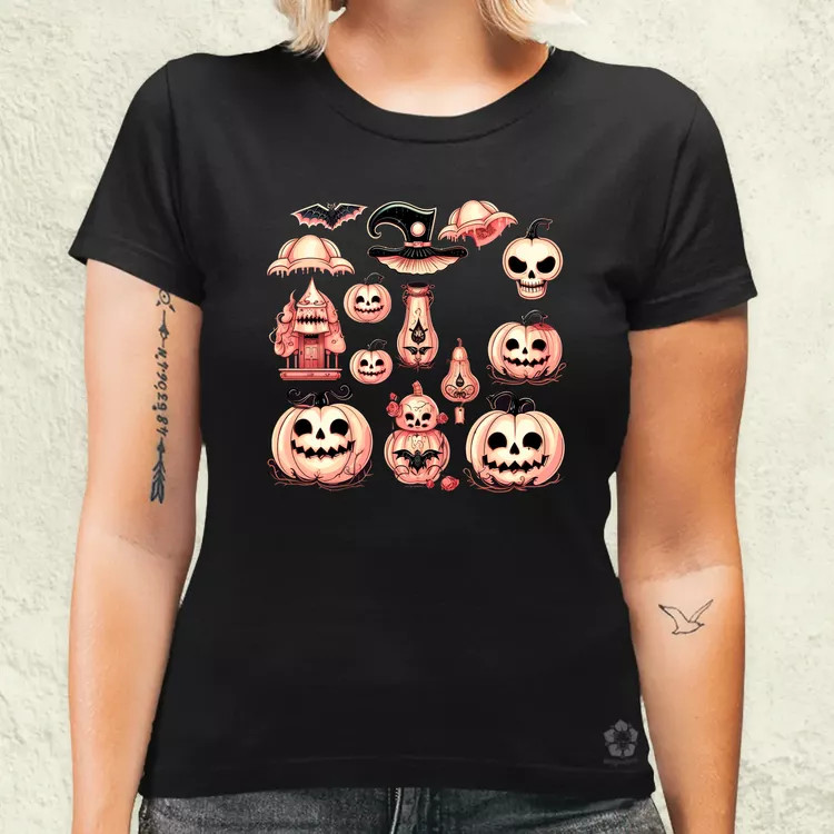 Halloween matricák v1 női póló