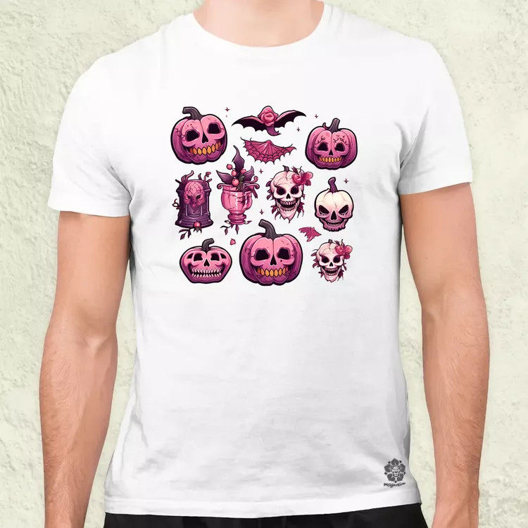 Halloween matricák v2 férfi póló