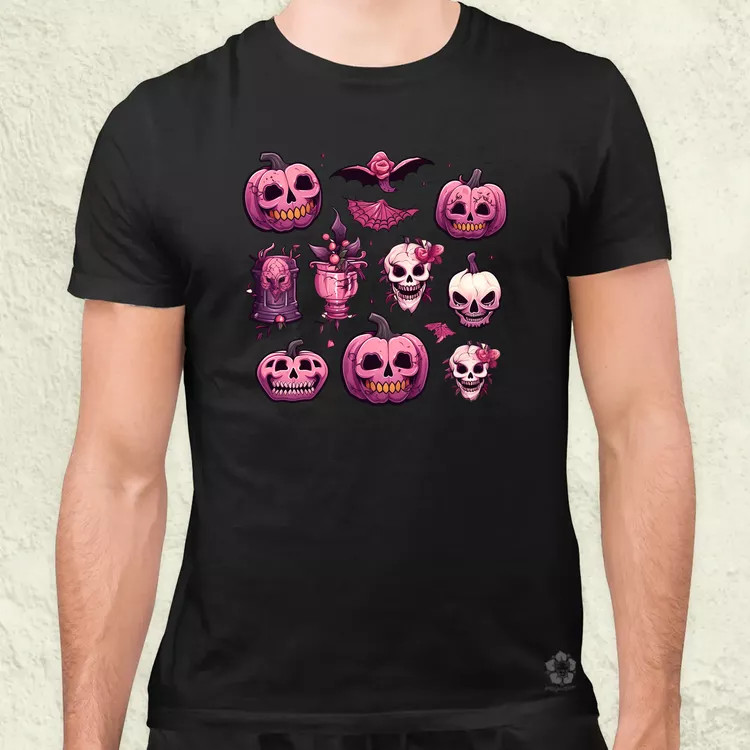 Halloween matricák v2 férfi póló