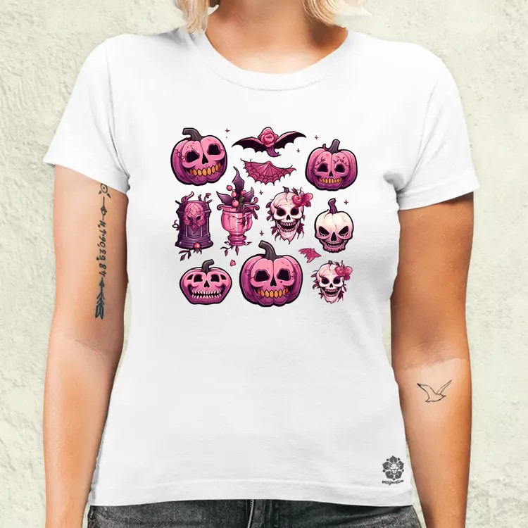 Halloween matricák v2 női póló