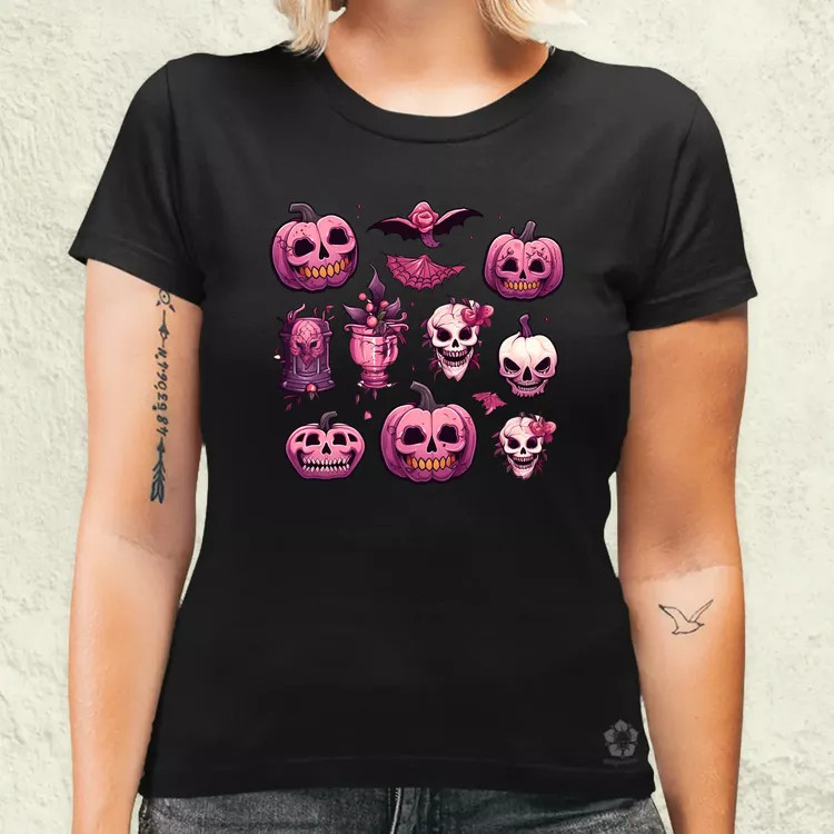 Halloween matricák v2 női póló