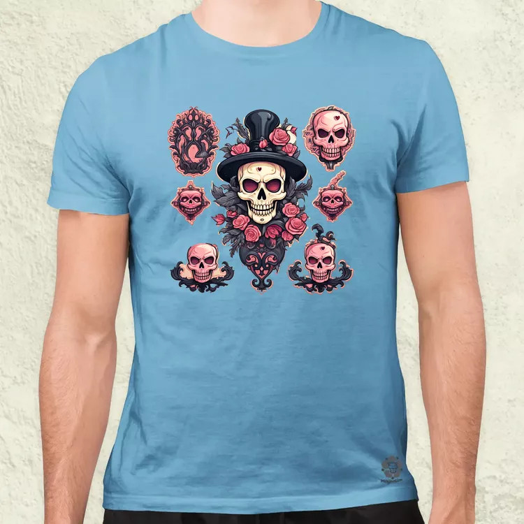 Halloween matricák v7 férfi póló