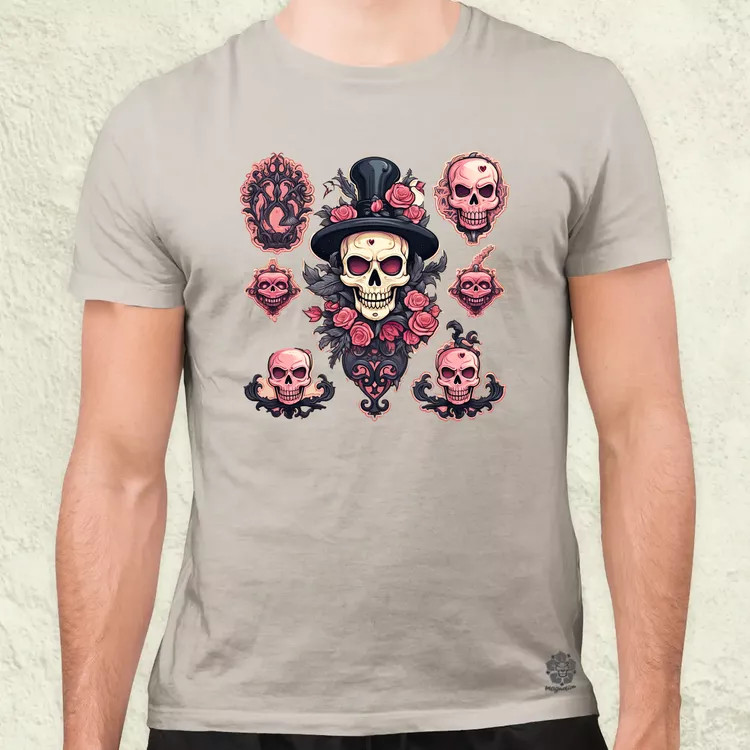 Halloween matricák v7 férfi póló